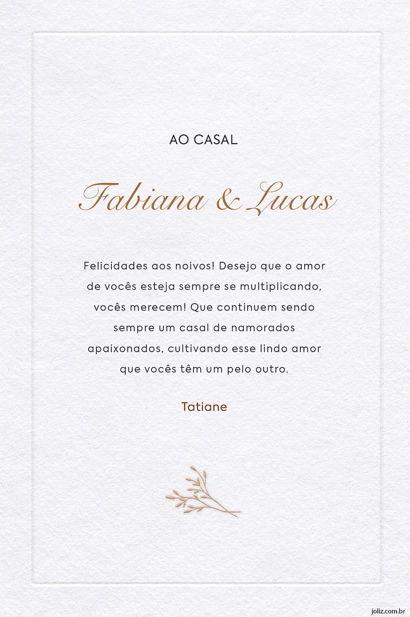 Personalize seu Cartão de Casamento com a Festalab