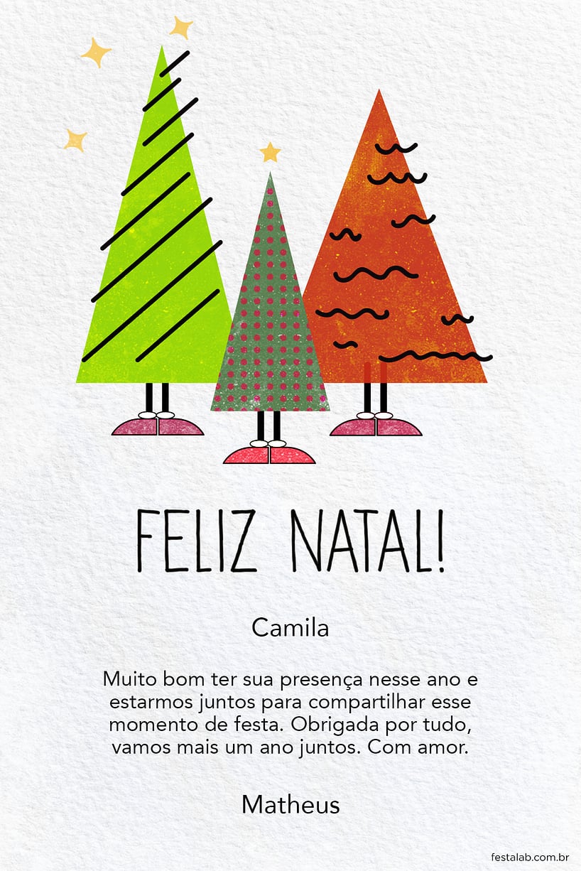 Cartao de Ocasioes especiais - Natal Cartoon